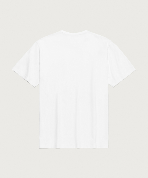 C로고 UNI 포켓 반팔 티셔츠 White