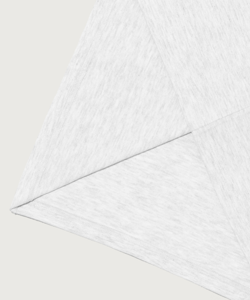 C로고 UNI 포켓 반팔 티셔츠 Light Grey