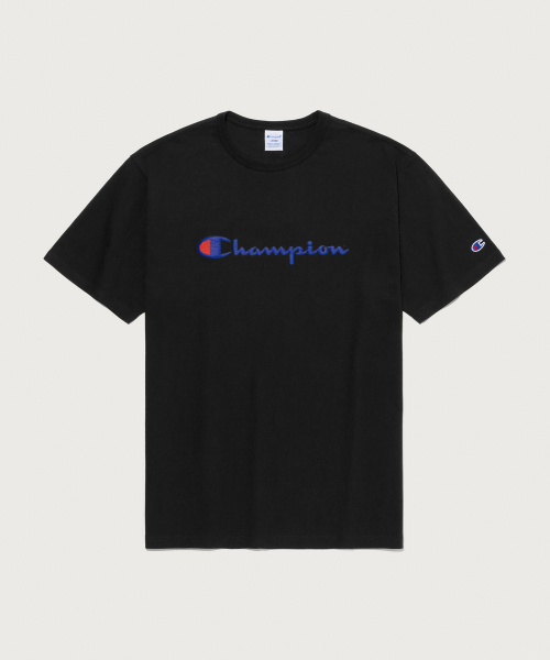 빅 로고 루즈핏 반팔 티셔츠 Black