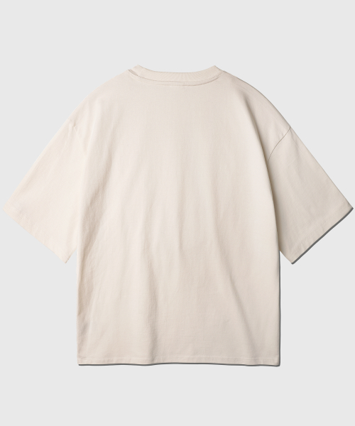 Boy Crop Short T-Shirt Creamgray KJST2619