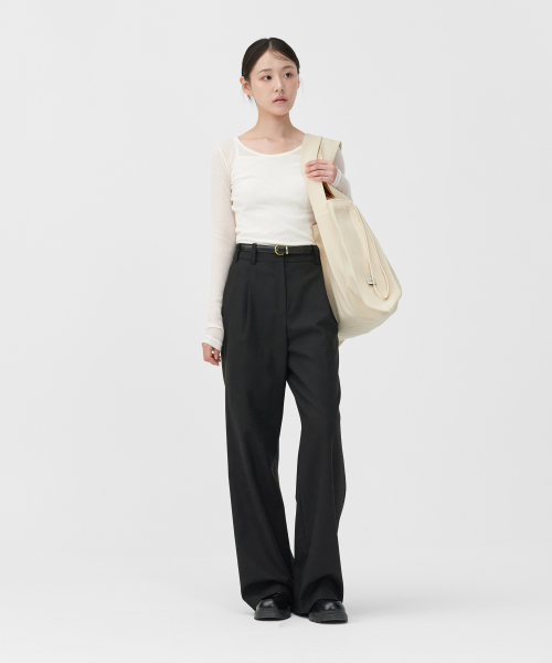 빅숄더백 아이보리