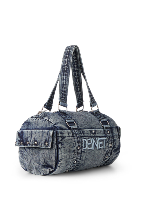 LOGO DUFFLE BAG IN DENIM