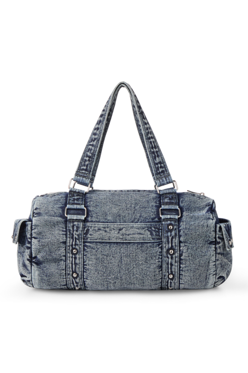 LOGO DUFFLE BAG IN DENIM