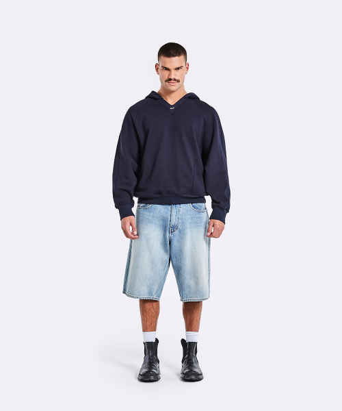 Denim Bermuda Shorts - Blue