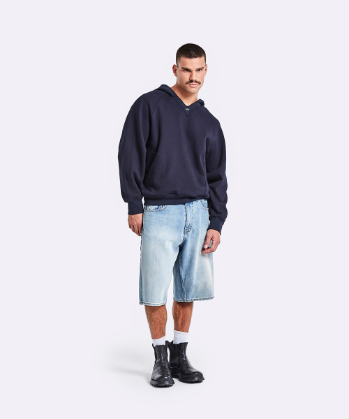 Denim Bermuda Shorts - Blue