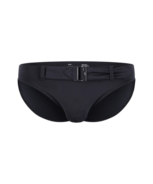 Belted Swim Brief - Black