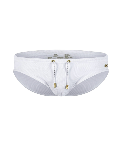 Metal Swim Brief - White