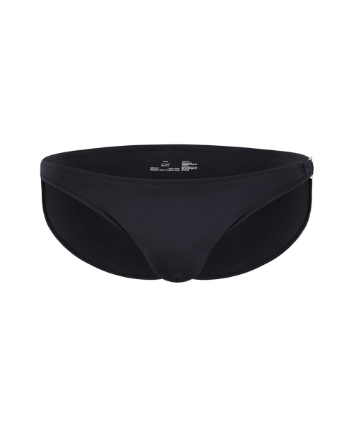 Side Metal Swim Brief - Black