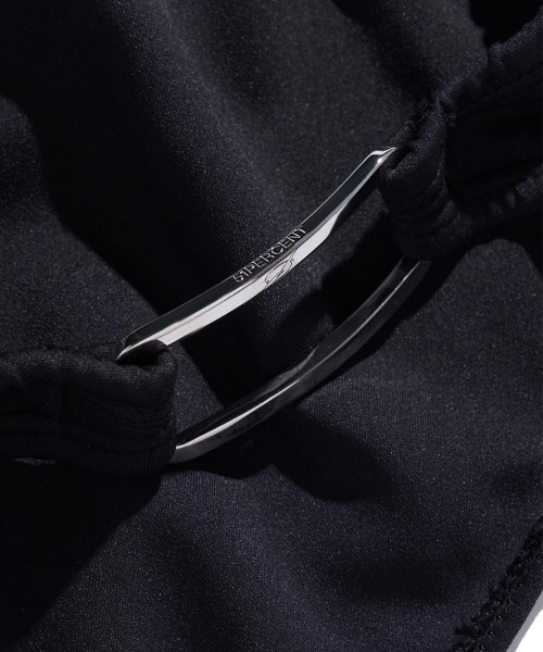 Side Metal Swim Brief - Black