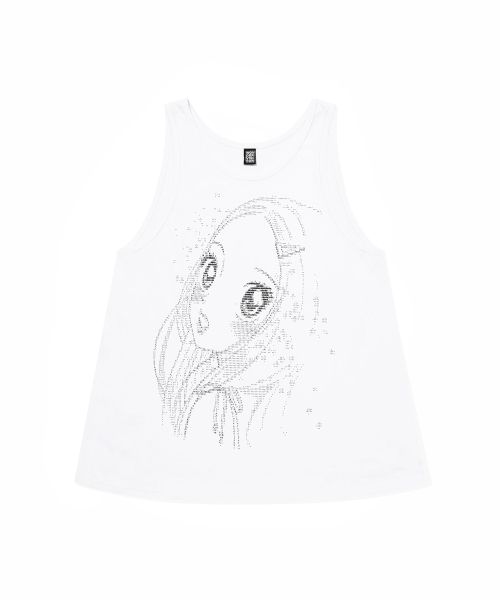 Ascii Heesu loose Sleeveless [White]