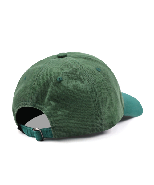 GC059 NOTNOW 배색 워시드 코튼 볼캡 (GREEN)