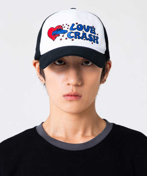 GC060 러브크래시 6패널 볼캡 (BLACK)
