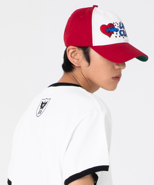 GC060 러브크래시 6패널 볼캡 (RED)