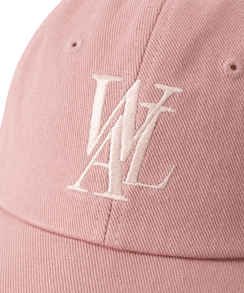 Signature Logo ball cap - DUSTY PINK (PINK LOGO)