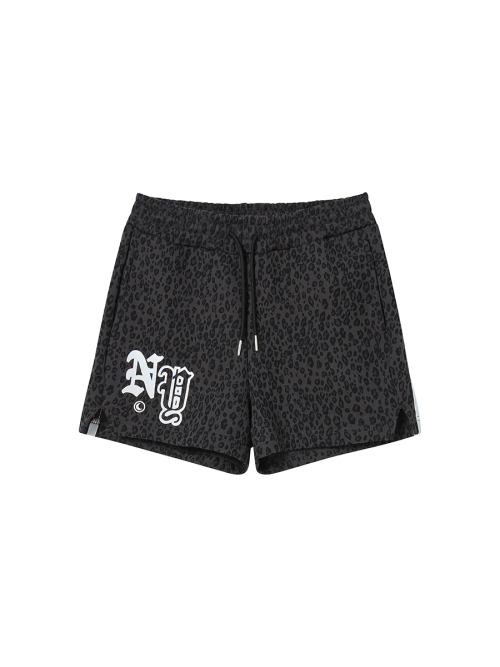 LETTER N SHORTS CHARCOAL