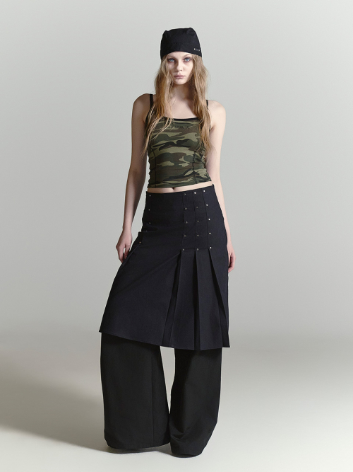 HYBRID MULTI-PLIT SKIRT