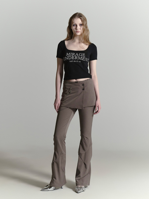LAYERED BOOTCUT PANTS