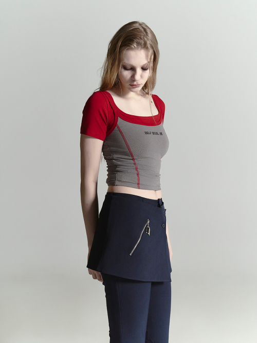 COTTON DIGITAL LOGO SLEEVELESS