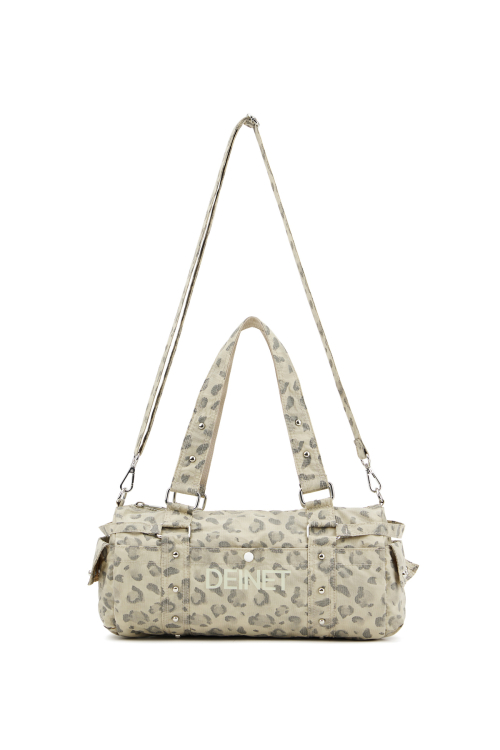 LOGO DUFFLE MINI BAG IN LEOPARD