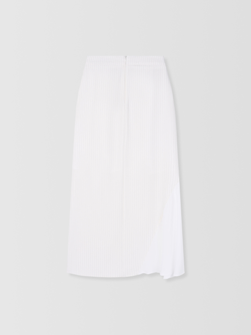 Flaubert Shirring Skirt_White