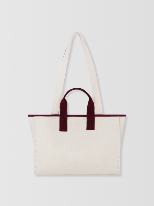 Sandel Canvas Carryall Bag _ burgundy