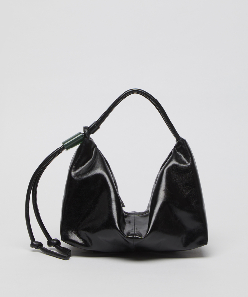 Ridge shoulder bag(Glossy crack black)_OVBAX25202GCB