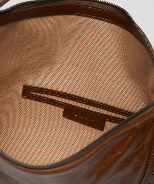 Freckle fold bag(Glossy crack camel)_OVBAX25205GCM
