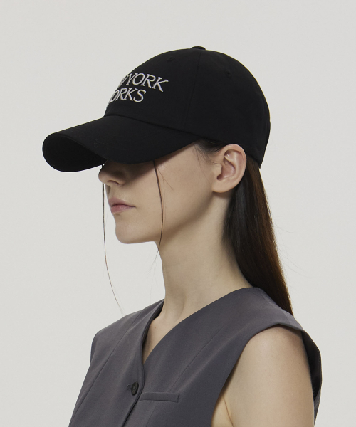 NEWYORKWORKS LOGO BALL CAP_BLACK