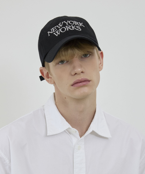 NEWYORKWORKS LOGO BALL CAP_BLACK