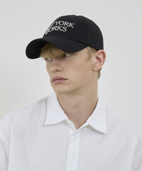 NEWYORKWORKS LOGO BALL CAP_BLACK