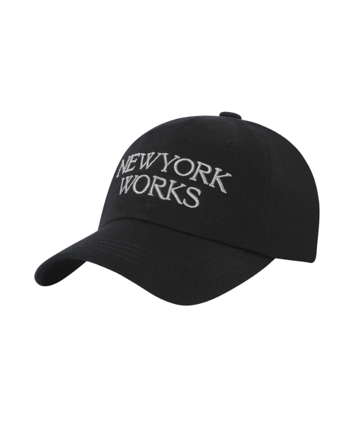 NEWYORKWORKS LOGO BALL CAP_BLACK