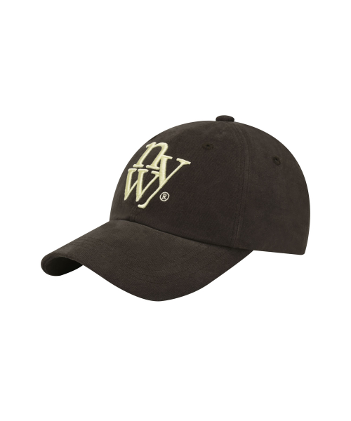 NYW LOGO BALL CAP_BROWN