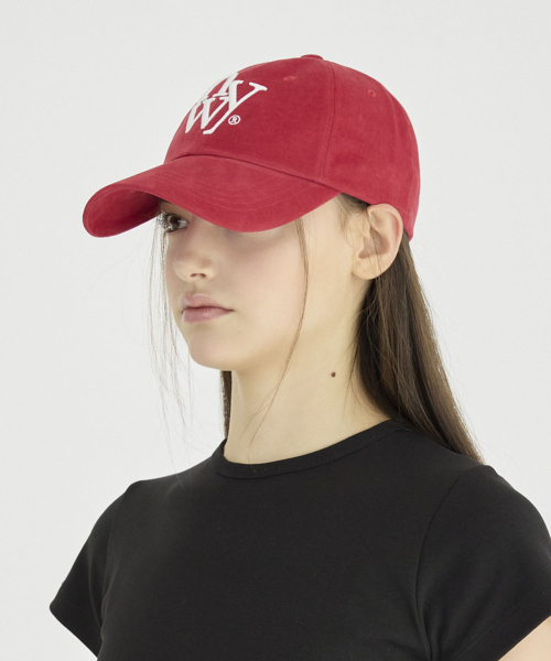 NYW LOGO BALL CAP_RED