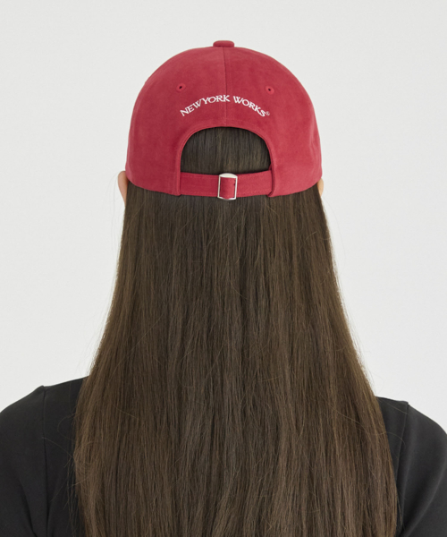 NYW LOGO BALL CAP_RED