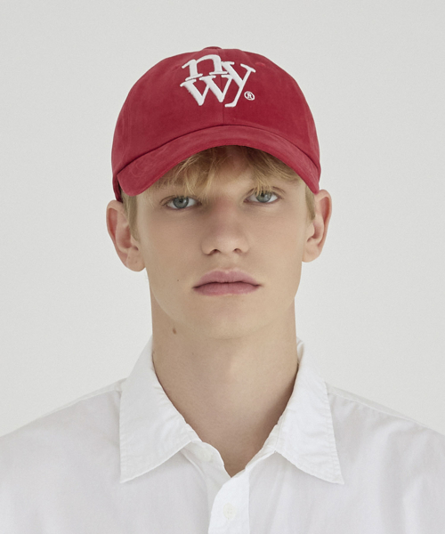 NYW LOGO BALL CAP_RED