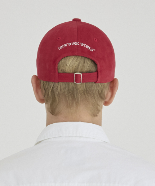 NYW LOGO BALL CAP_RED