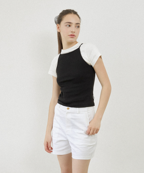 NYW LOGO BOAT-NECK SLEEVELESS_BLACK