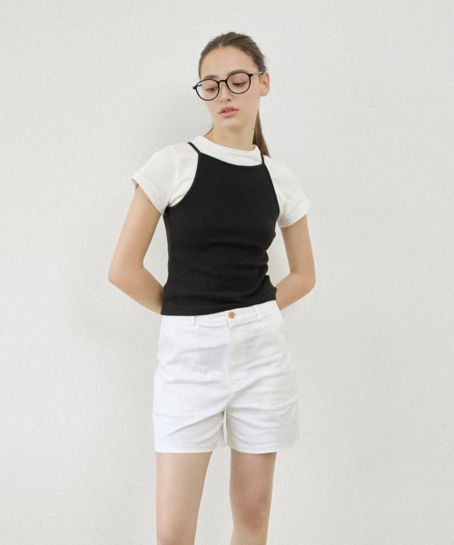 NYW LOGO BOAT-NECK SLEEVELESS_BLACK