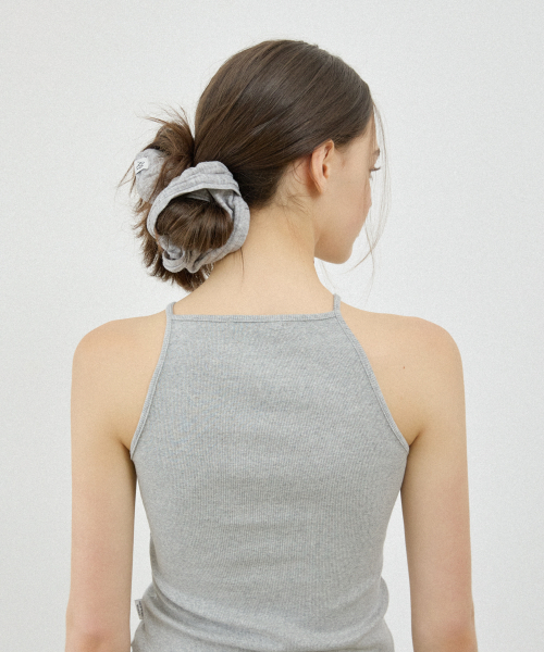 NYW LOGO BOAT-NECK SLEEVELESS_GRAY