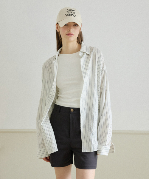 NYW LOGO BOAT-NECK SLEEVELESS_WHITE