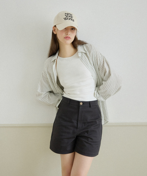 NYW LOGO BOAT-NECK SLEEVELESS_WHITE