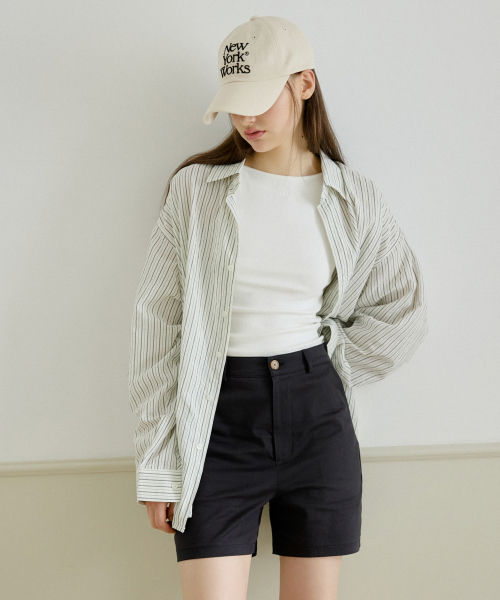 NYW LOGO BOAT-NECK SLEEVELESS_WHITE