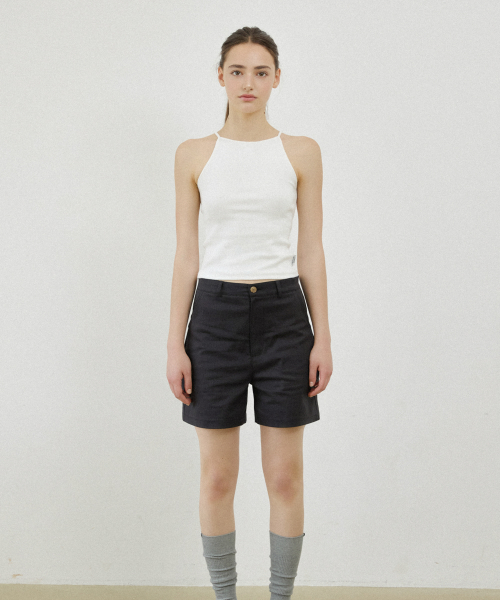 NEWYORKWORKS LOGO BASIC SHORTS_BLACK