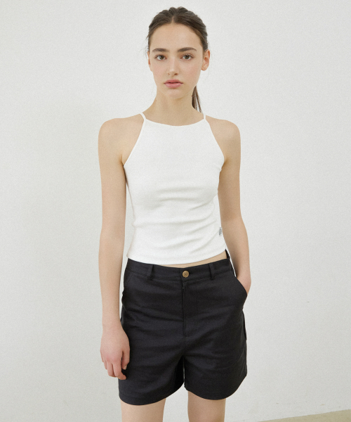 NEWYORKWORKS LOGO BASIC SHORTS_BLACK