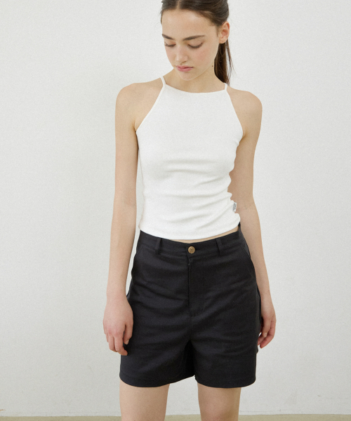 NEWYORKWORKS LOGO BASIC SHORTS_BLACK