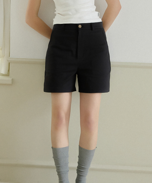 NEWYORKWORKS LOGO BASIC SHORTS_BLACK
