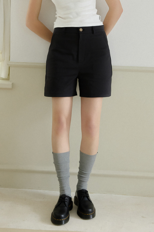 NEWYORKWORKS LOGO BASIC SHORTS_BLACK