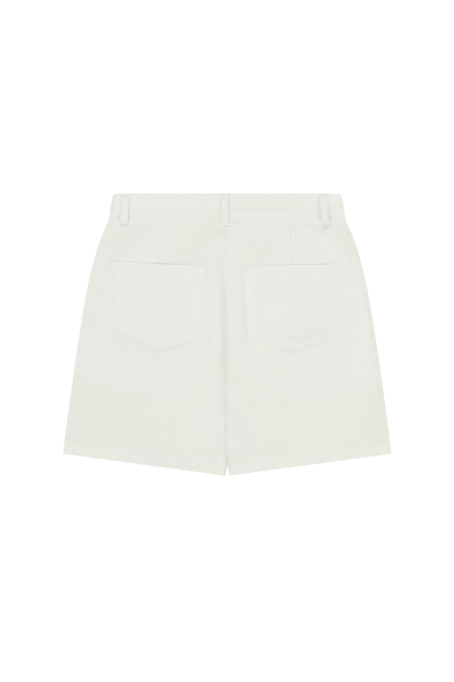 NEWYORKWORKS LOGO BASIC SHORTS_WHITE