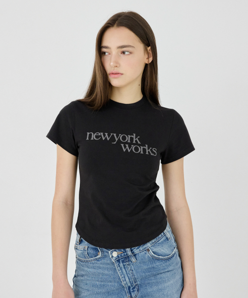 NEWYORKWORKS PRINTING T-SHIRTS_BLACK