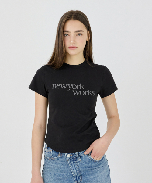 NEWYORKWORKS PRINTING T-SHIRTS_BLACK
